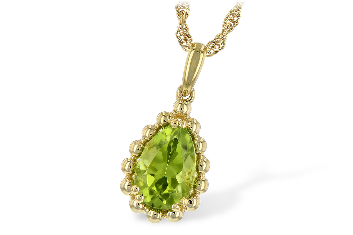 C189-49626: NECKLACE 1.30 CT PERIDOT