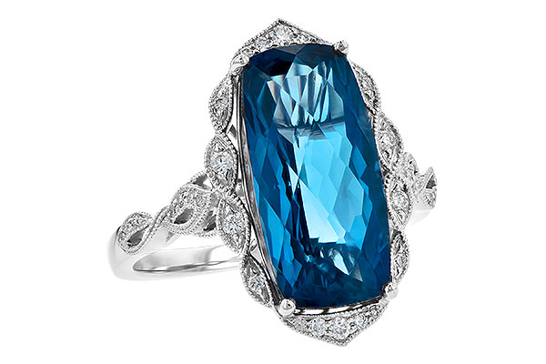 C190-37735: LDS RG 6.75 LONDON BLUE TOPAZ 6.90 TGW