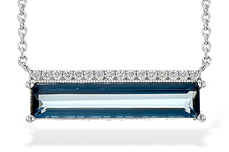 C190-42326: NECK 2.70 LONDON BLUE TOPAZ 2.80 TGW