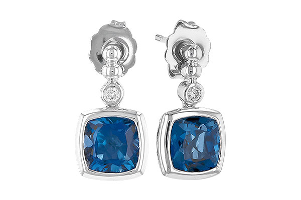 C273-09562: EARR 1.78 LONDON BLUE TOPAZ 1.82 TGW