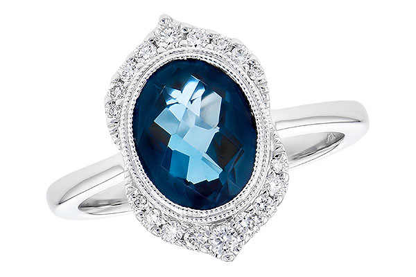 C273-16880: LDS RG 1.86 LONDON BLUE TOPAZ 2.00 TGW