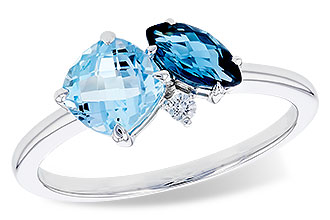 C274-02317: LDS RG 1.49 TW BLUE TOPAZ 1.52 TGW