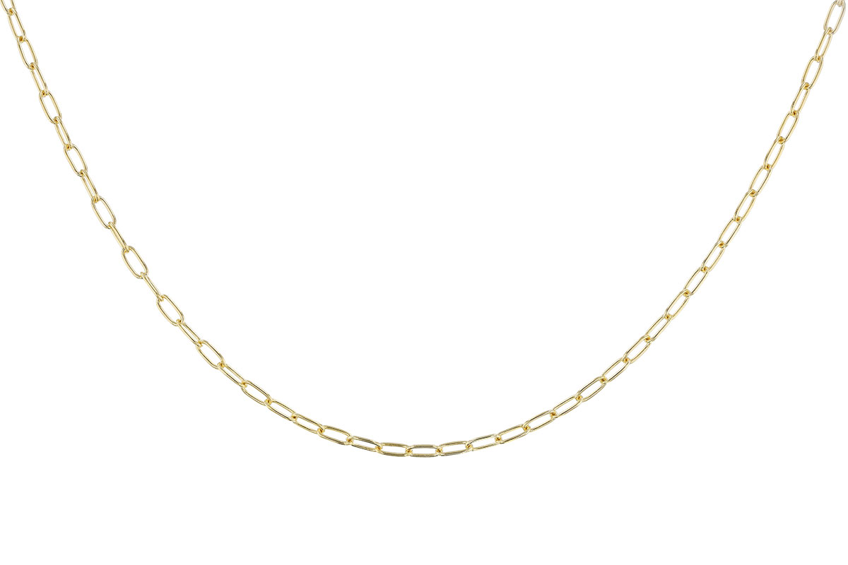 C274-05998: PAPERCLIP SM (8", 2.40MM, 14KT, LOBSTER CLASP)