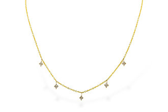 C274-07780: NECKLACE .19 TW (18")