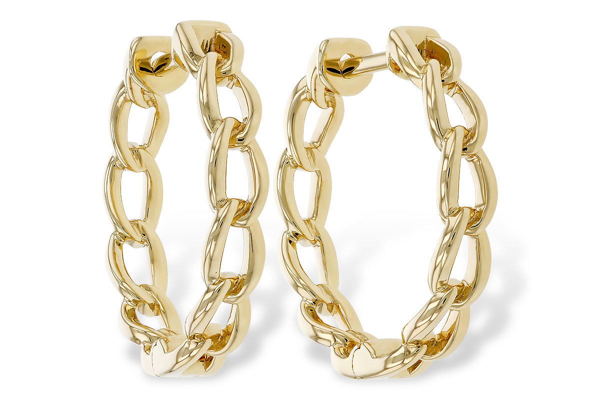 C274-92326: GOLD EARRINGS (18MM)