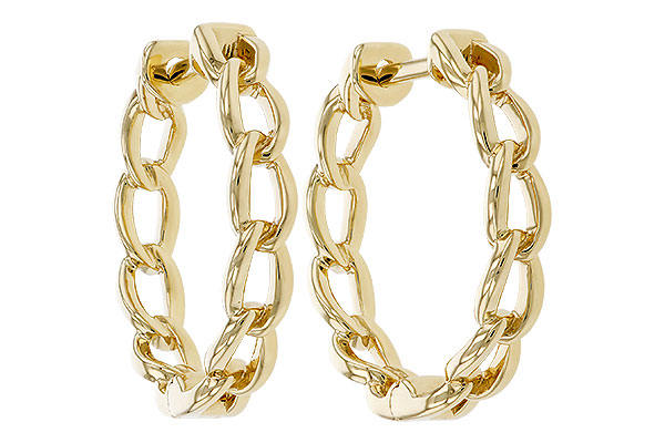 C274-92326: GOLD EARRINGS (18MM)