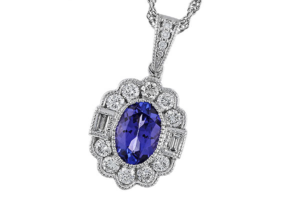C274-92335: NECKLACE .80 TANZANITE 1.15 TGW (7x5MM OV)