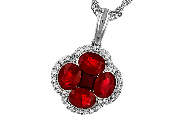 C274-93189: NECKLACE 1.72 RUBY 1.87 TGW