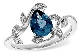 C274-95062: LDS RG 1.20 LONDON BLUE TOPAZ 1.26 TGW (8x6MM LBT)