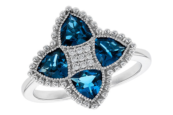 C274-95917: LDS RG 1.62 LONDON BLUE TOPAZ 1.66 TGW