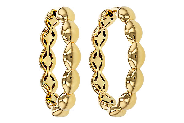 C274-98653: GOLD EARRINGS (21MM)