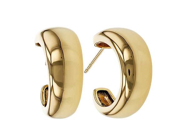 C274-98662: GOLD EARRINGS (16MM)