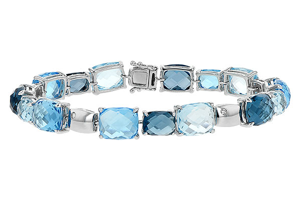 D189-48698: BRACELET 46.75 BLUE TOPAZ 46.80 TGW