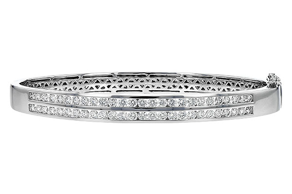 D189-54153: BANGLE BRACELET 2.00 TW (2 ROW)