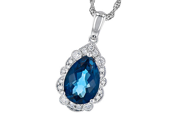 D273-15989: NECK 2.25 LONDON BLUE TOPAZ 2.40 TGW (10x7 PS)