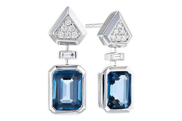 D273-16871: EARR 2.00 TW LONDON BLUE TOPAZ 2.12 TGW