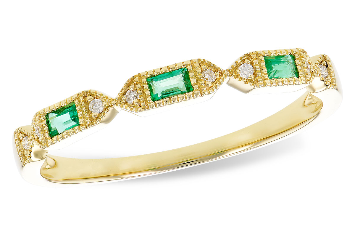 D274-00480: LDS WED RG .10 EMERALD .12 TGW