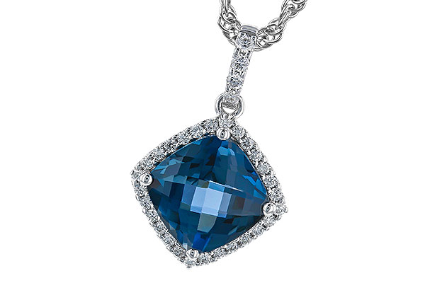 D274-04135: NECK 1.09 LONDON BLUE TOPAZ 1.20 TGW