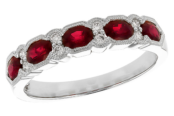 D274-05953: LDS WED RG .88 TW RUBY 1.00 TGW (4x3MM RUBY)