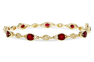 D274-93271: BRACELET 3.68 RUBY 3.92 TGW (7")