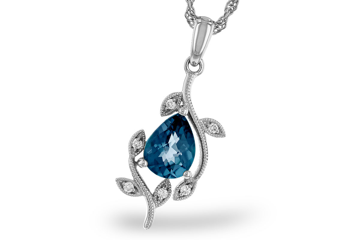 D274-95062: NECK 1.20 LONDON BLUE TOPAZ 1.25 TGW (8x6MM LBT)