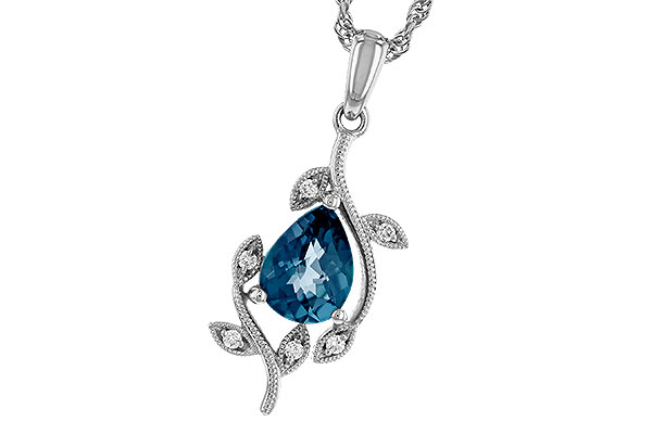 D274-95062: NECK 1.20 LONDON BLUE TOPAZ 1.25 TGW (8x6MM LBT)