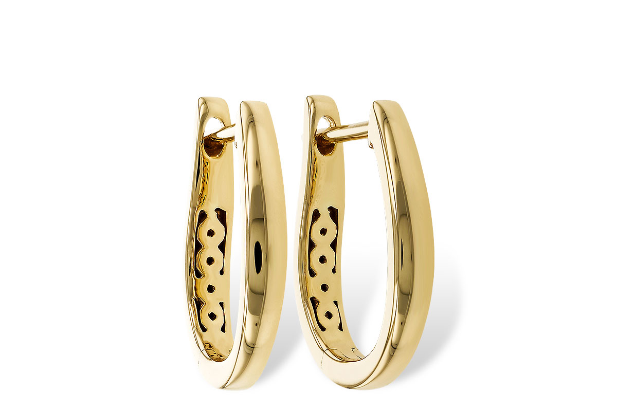 D274-96889: GOLD EARRINGS (15MM)