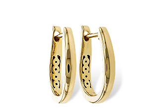 D274-96889: GOLD EARRINGS (15MM)