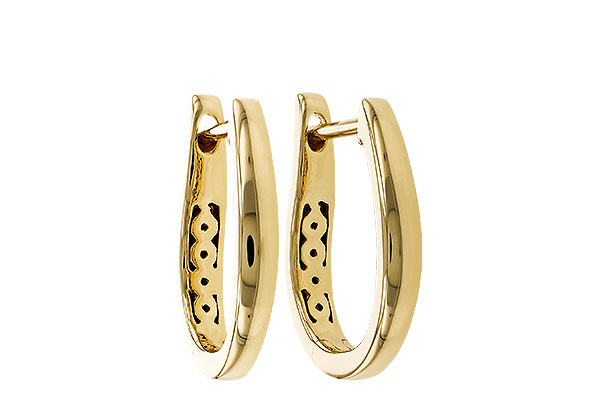 D274-96889: GOLD EARRINGS (15MM)