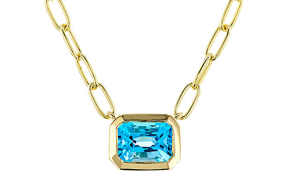 D274-96898: NECKLACE 1.20 SWISS BLUE TOPAZ (18")