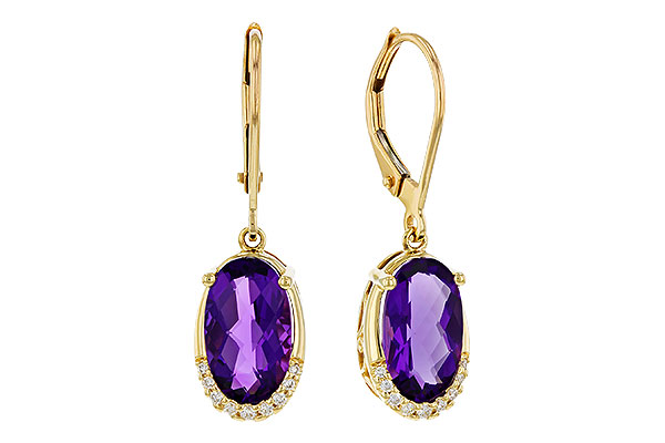 D274-98726: EARRINGS 2.70 TW AMETHYST 2.78 TGW (10x6MM OV)