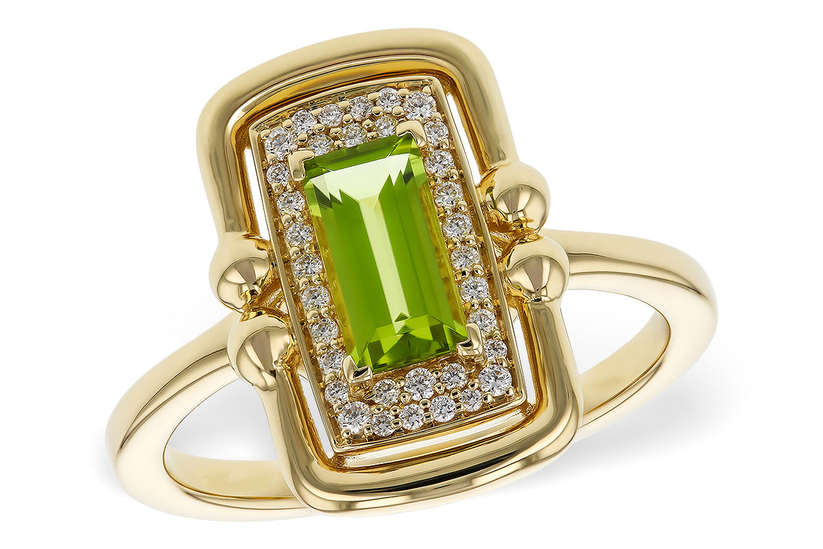 D274-99562: LDS RG .72 PERIDOT .84 TGW (8x4MM PER)