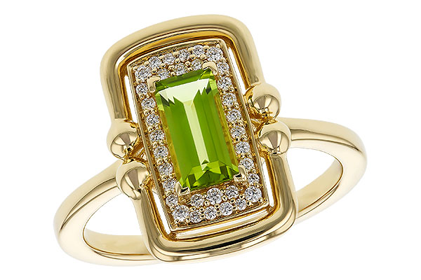 D274-99562: LDS RG .72 PERIDOT .84 TGW (8x4MM PER)