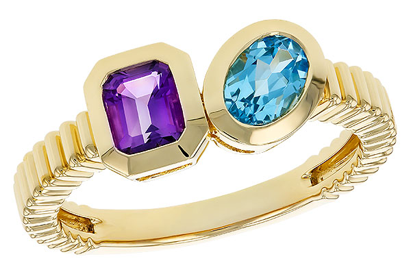 D274-99571: LDS RG .82 TW SEMI-PRECIOUS (AMY,SWISS BT)