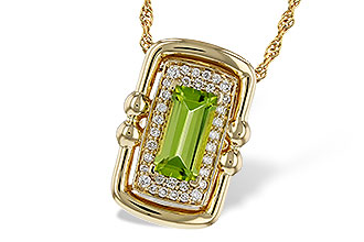 D274-99580: NECKLACE .72 PERIDOT .84 TGW (8x4MM PER)