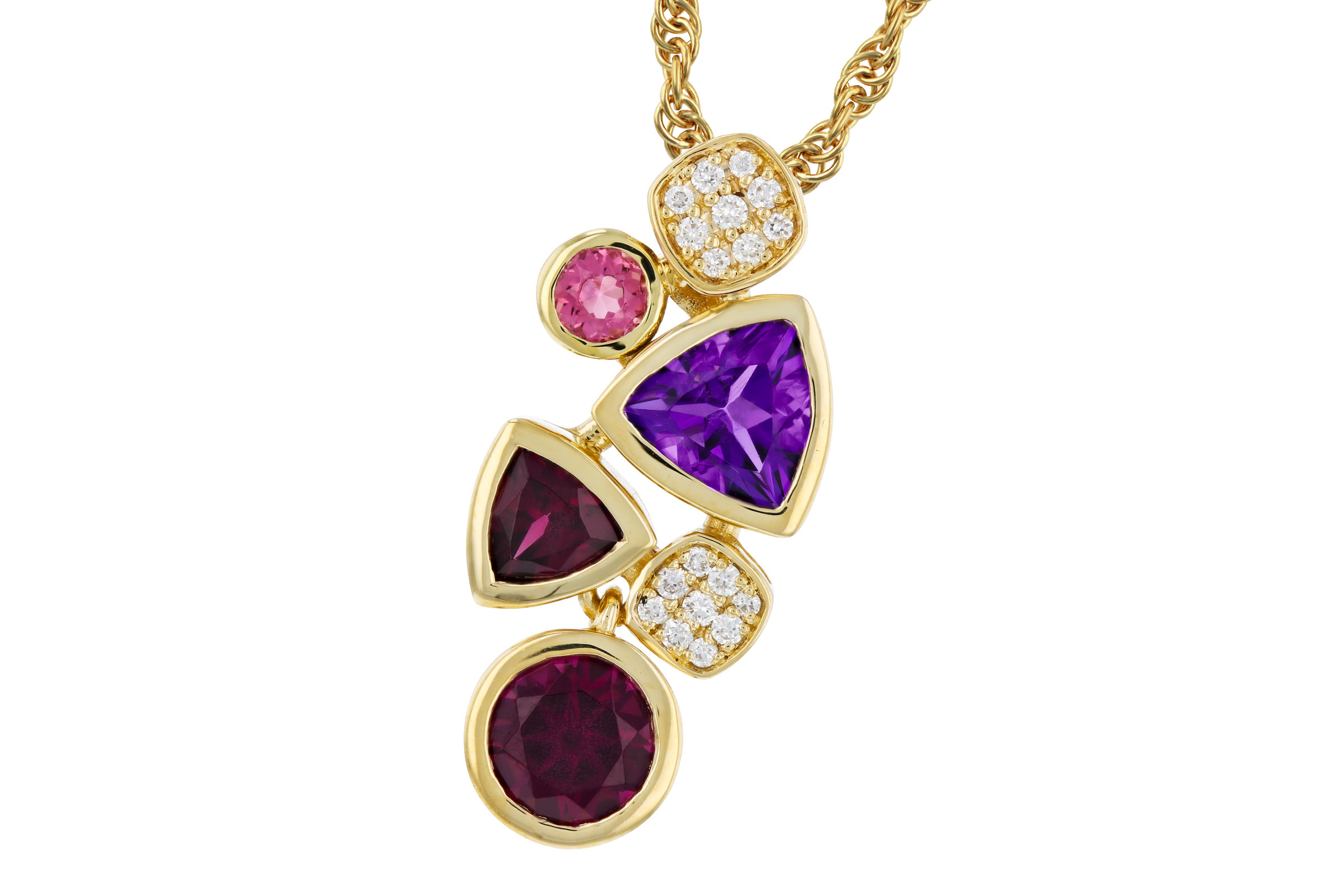 D275-84162: NECKLACE 1.34 SEMI-PREC (AM,RHO,PT) 1.40 TGW