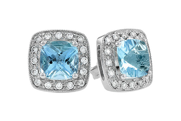 E095-86907: EARRINGS 1.55 AQUA 1.75 TGW