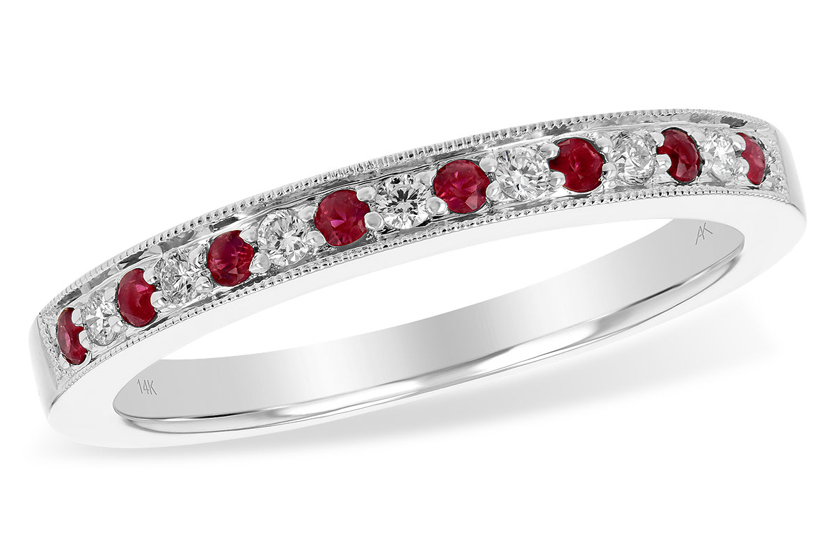 E184-05935: LDS WED RG .12 RUBY .21 TGW