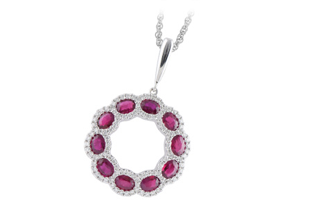 E188-57807: NECK 2.00 RUBY 2.38 TGW