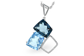 E188-61398: NECK 10.60 BLUE TOPAZ 10.73 TGW