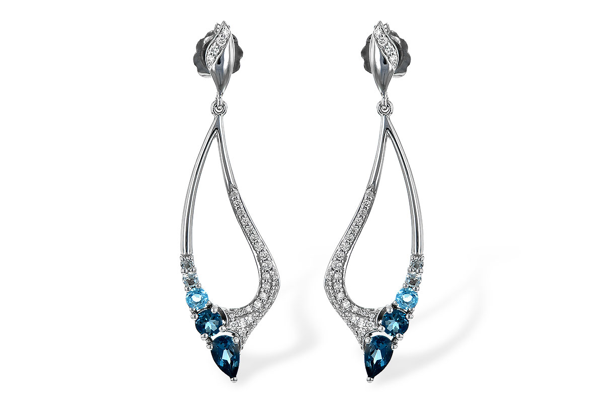 E189-52289: EARR .98 BLUE TOPAZ 1.25 TGW