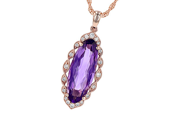 E190-44107: NECK 3.60 AMETHYST 3.74 TGW