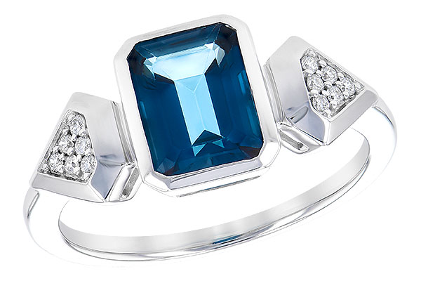 E273-17762: LDS RG 2.03 LONDON BLUE TOPAZ 2.10 TGW