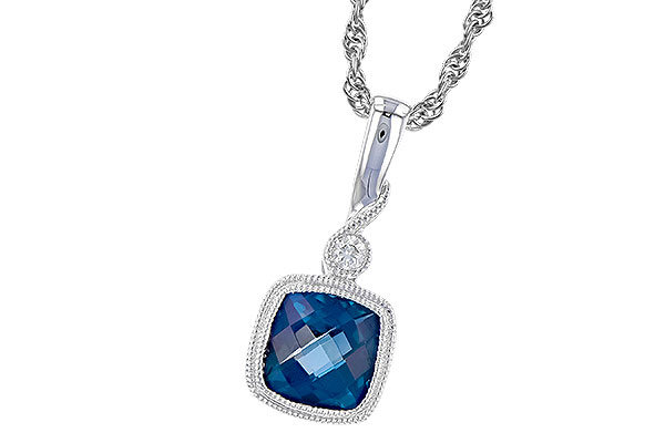 E274-00462: NECK 1.05 LONDON BLUE TOPAZ 1.07 TGW