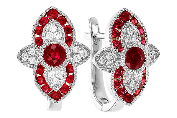 E274-00489: EARR .78 TW RUBY .90 TGW