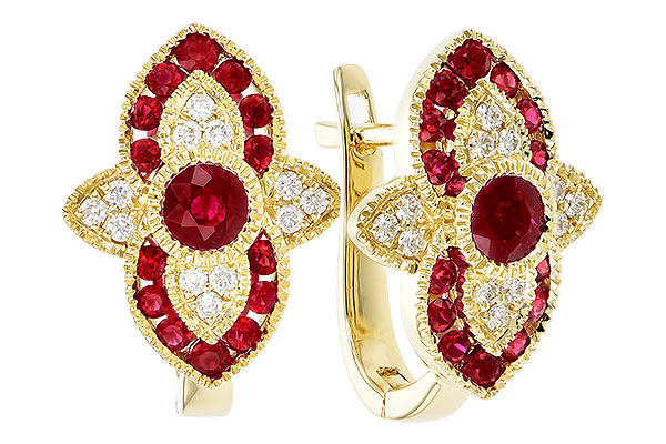 E274-00489: EARR .78 TW RUBY .90 TGW