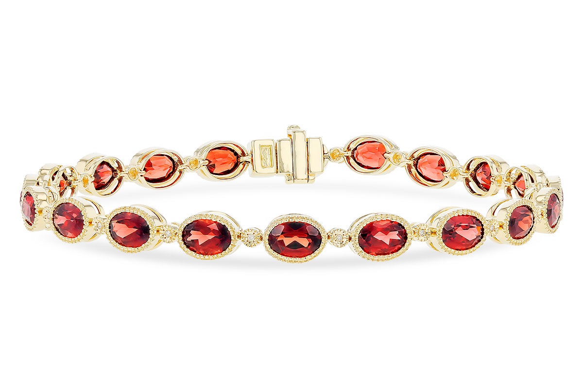 E274-02335: BRACELET 9.22 TW GARNET 9.26 TGW