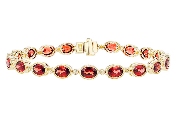 E274-02335: BRACELET 9.22 TW GARNET 9.26 TGW