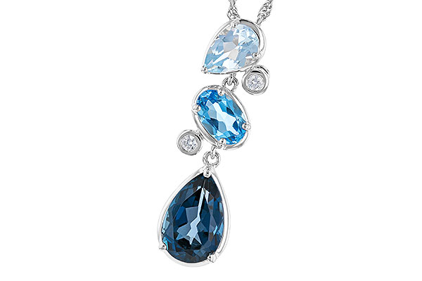 E274-03262: NECK 1.99 TW BLUE TOPAZ 2.02 TGW