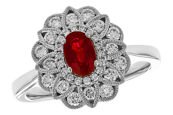 E274-07762: LDS RG .55 TW RUBY 1.07 TGW (6x4MM RUBY)